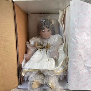 Marie Osmond Ann Marie Holiday Toddler Doll 18" Porcelain Limited Edition